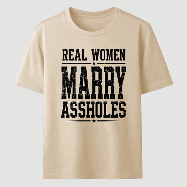 Women's Short Sleeve Cotton Fabric Loose Funny Wife T-Shirt