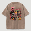 Vintage Halloween Movies Washed T-Shirt