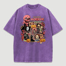 Vintage Halloween Movies Washed T-Shirt