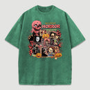 Vintage Halloween Movies Washed T-Shirt