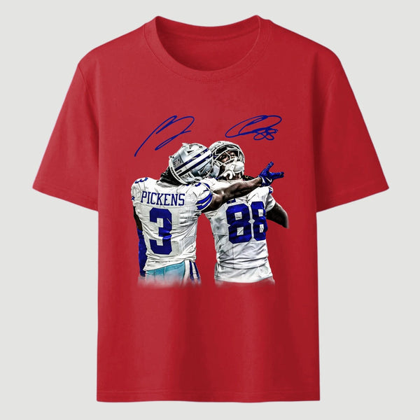 Vintage Close-Up Football Athlete Signature Graphic T-Shirt