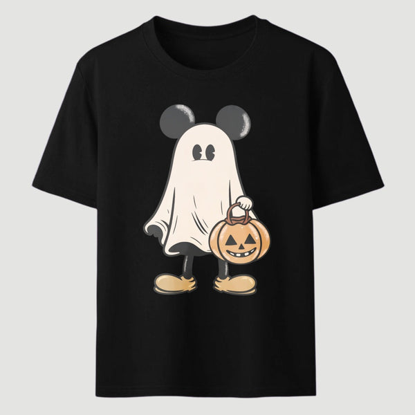 Retro Halloween Trick or Treat Spooky Couple Trip T-Shirt