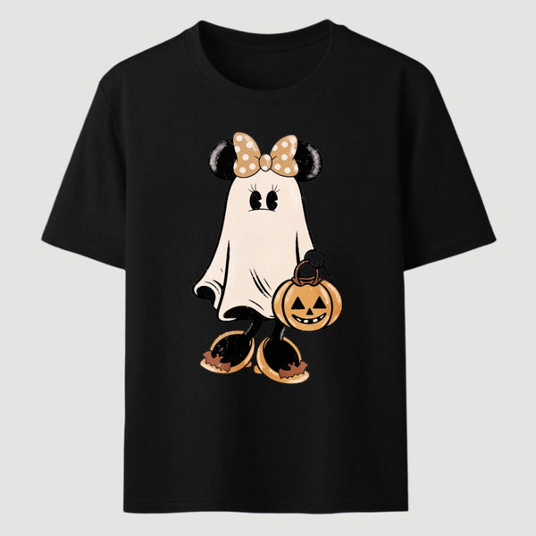 Retro Halloween Trick or Treat Spooky Couple Trip T-Shirt