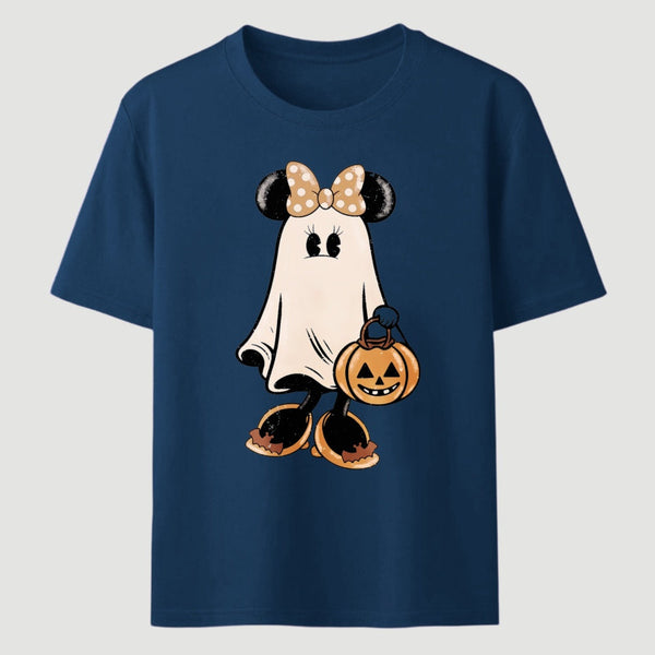 Retro Halloween Trick or Treat Spooky Couple Trip T-Shirt