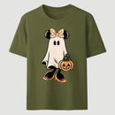 Retro Halloween Trick or Treat Spooky Couple Trip T-Shirt