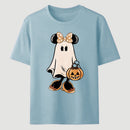 Retro Halloween Trick or Treat Spooky Couple Trip T-Shirt