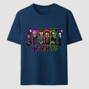 Neon Horror Halloween Retro Scary Movie Graphic T-Shirt