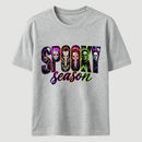Neon Horror Halloween Retro Scary Movie Graphic T-Shirt