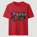 Neon Horror Halloween Retro Scary Movie Graphic T-Shirt