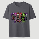 Neon Horror Halloween Retro Scary Movie Graphic T-Shirt