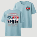 Never Forget 343 Firefighter 25th Anniversary Gift For Heroes T-Shirt