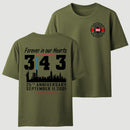 9/11 Memorial New York Firefighter Memorial 343 T-Shirt