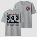 9/11 Memorial New York Firefighter Memorial 343 T-Shirt