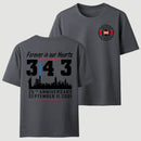 9/11 Memorial New York Firefighter Memorial 343 T-Shirt