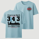 9/11 Memorial New York Firefighter Memorial 343 T-Shirt