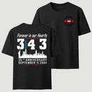 9/11 Memorial New York Firefighter Memorial 343 T-Shirt
