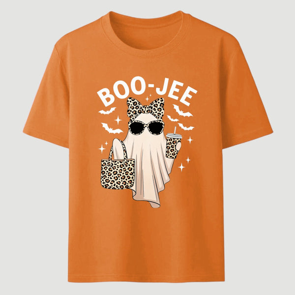 Boo Jee Ghost Leopard Ghost Halloween T-Shirt