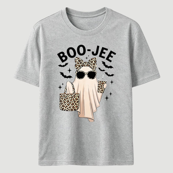 Boo Jee Ghost Leopard Ghost Halloween T-Shirt
