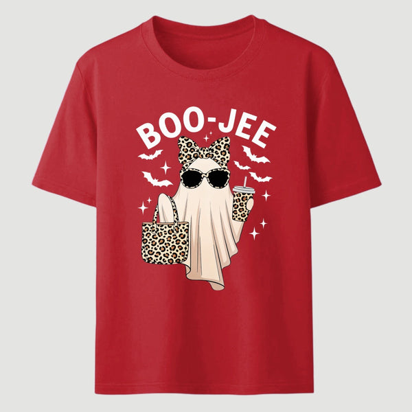 Boo Jee Ghost Leopard Ghost Halloween T-Shirt