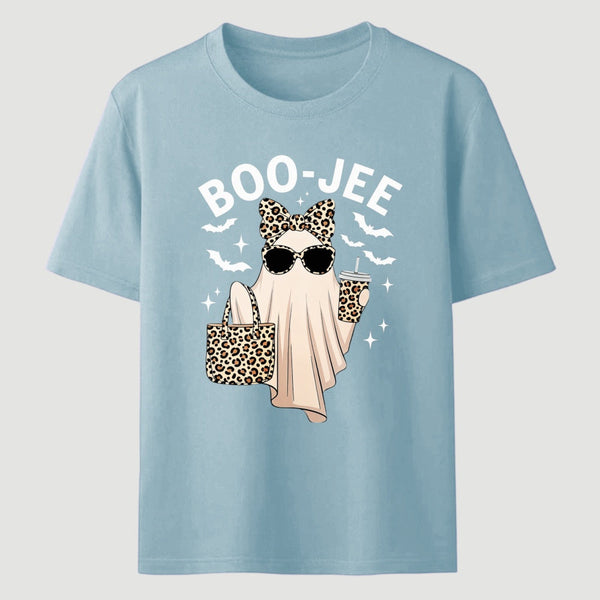 Boo Jee Ghost Leopard Ghost Halloween T-Shirt