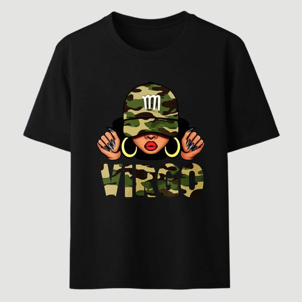 Virgo Printed Design Casual Fashion T-Shirt