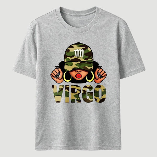 Virgo Printed Design Casual Fashion T-Shirt
