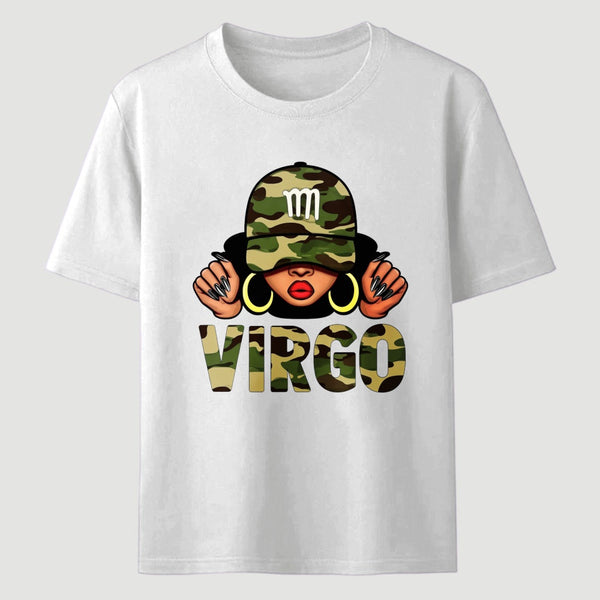 Virgo Printed Design Casual Fashion T-Shirt