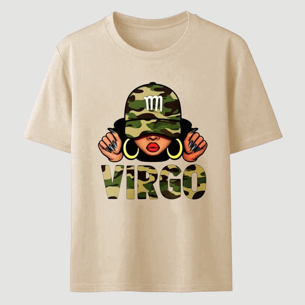 Virgo Printed Design Casual Fashion T-Shirt
