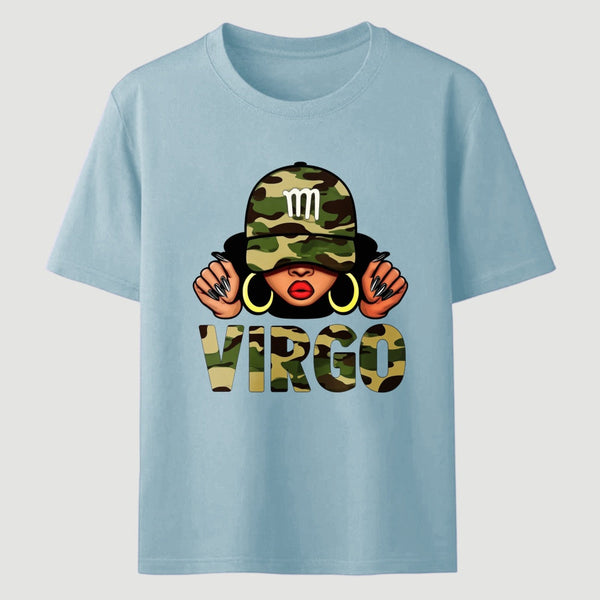 Virgo Printed Design Casual Fashion T-Shirt