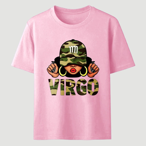 Virgo Printed Design Casual Fashion T-Shirt
