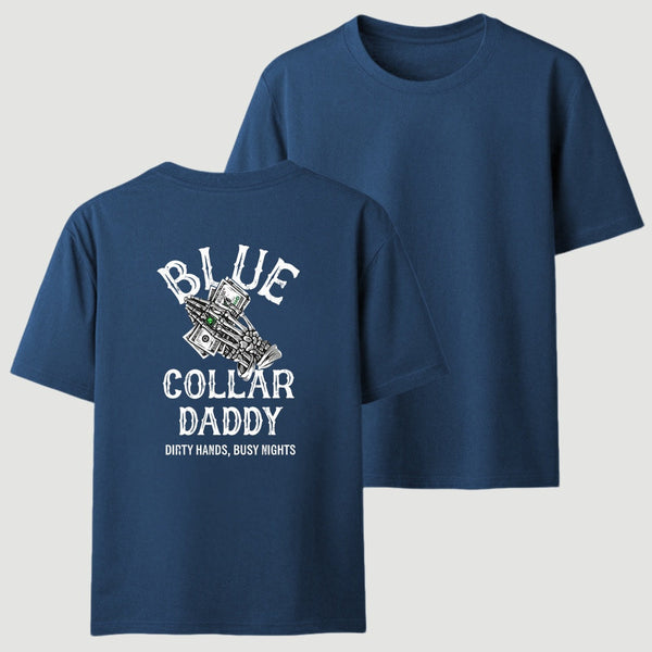 Blue Collar Daddy Printed T-Shirt