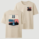 911 25th Anniversary Memorial Patriotic Two Sided T-Shirt