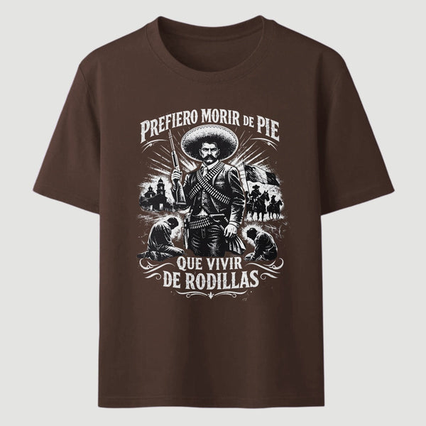 Historical Icon Emiliano Zapata Print Mexican Revolution T-Shirt