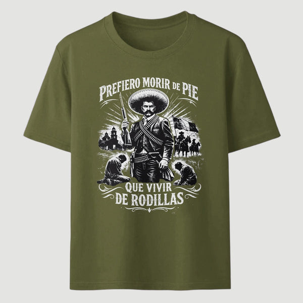 Historical Icon Emiliano Zapata Print Mexican Revolution T-Shirt