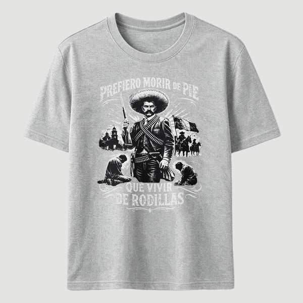 Historical Icon Emiliano Zapata Print Mexican Revolution T-Shirt