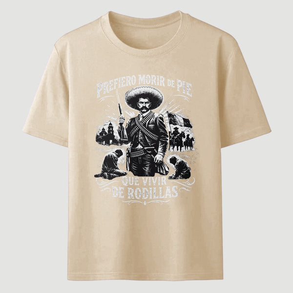 Historical Icon Emiliano Zapata Print Mexican Revolution T-Shirt