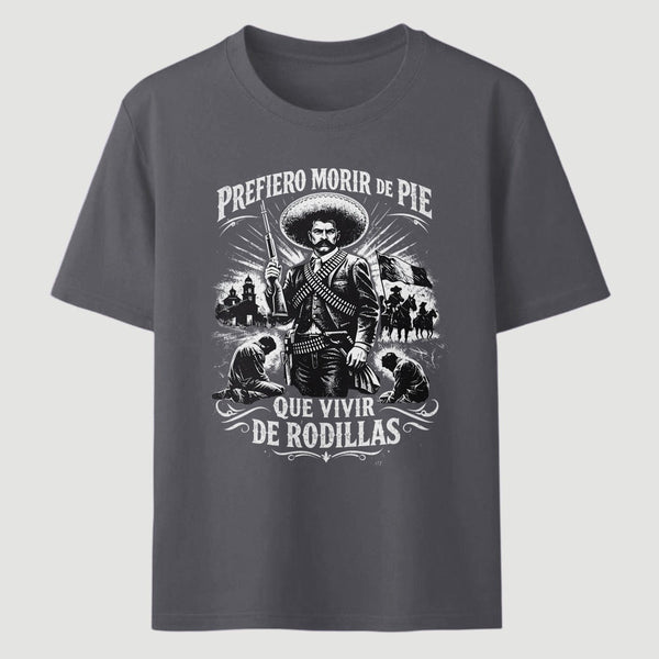 Historical Icon Emiliano Zapata Print Mexican Revolution T-Shirt