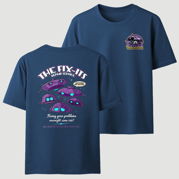Batteries Not Included 1987 The Fix-It Repair Service Retro Sci-Fi T-Shirt