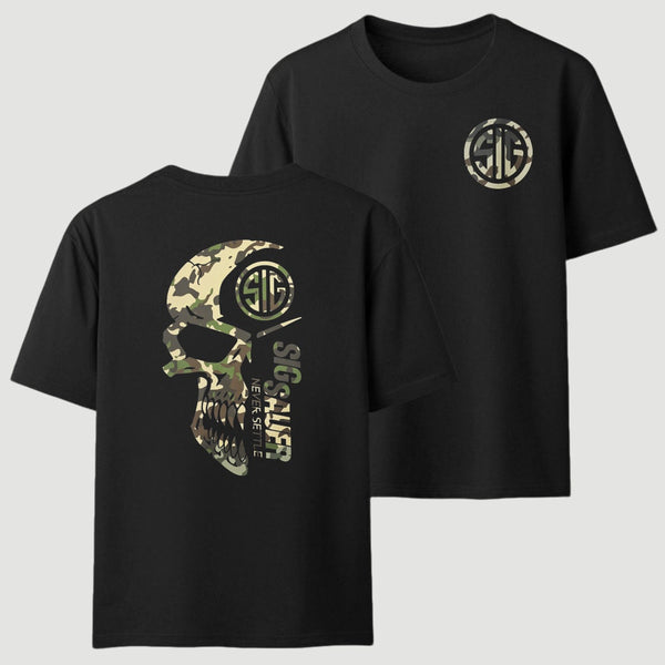 Bold Camouflage Graphic T-Shirt