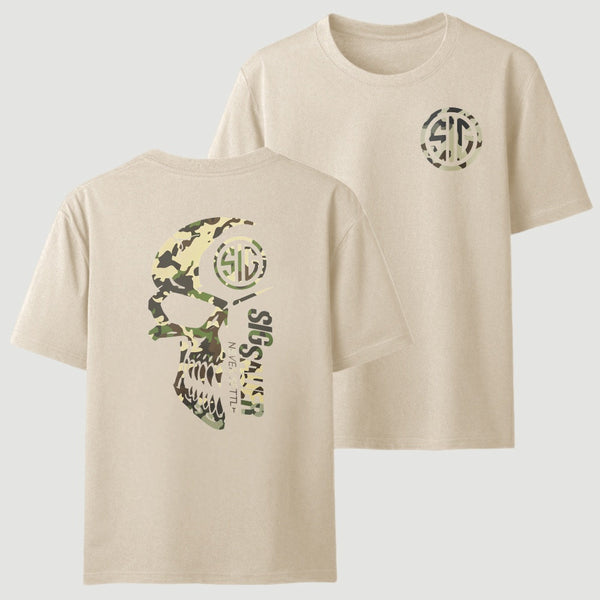 Bold Camouflage Graphic T-Shirt