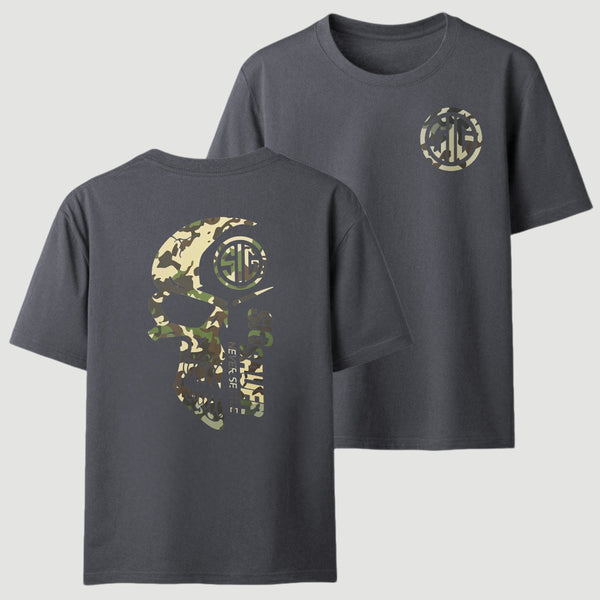 Bold Camouflage Graphic T-Shirt