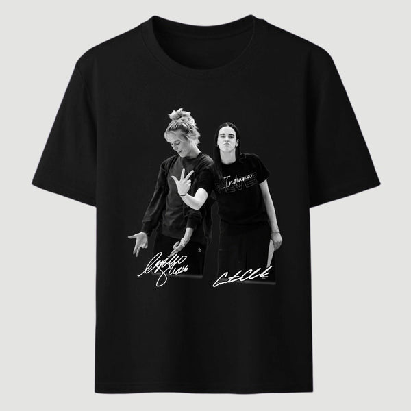 Retro 90s Sophie Cunningham Caitlin Clark Basketball T-Shirt