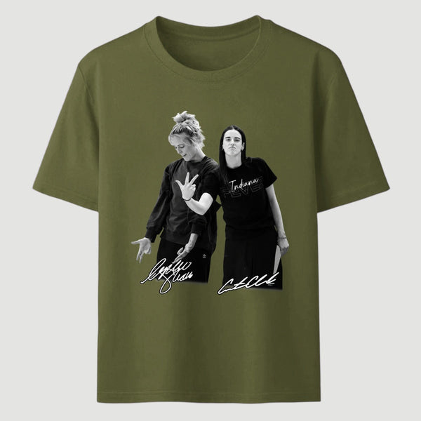 Retro 90s Sophie Cunningham Caitlin Clark Basketball T-Shirt