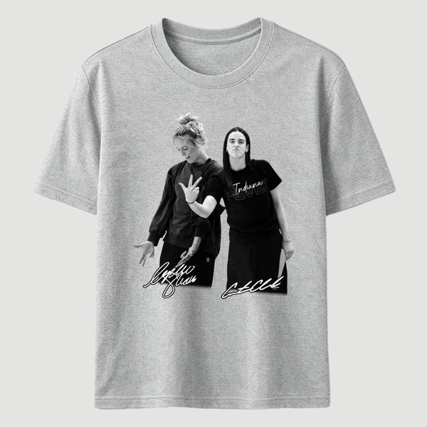 Retro 90s Sophie Cunningham Caitlin Clark Basketball T-Shirt