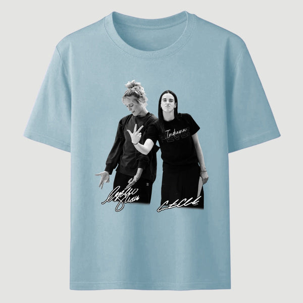 Retro 90s Sophie Cunningham Caitlin Clark Basketball T-Shirt