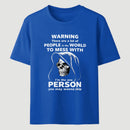 Funny Grim Reaper High Contrast Skull Graphic T-Shirt