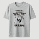 Funny Grim Reaper High Contrast Skull Graphic T-Shirt