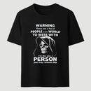 Funny Grim Reaper High Contrast Skull Graphic T-Shirt
