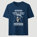 Funny Grim Reaper High Contrast Skull Graphic T-Shirt
