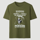 Funny Grim Reaper High Contrast Skull Graphic T-Shirt